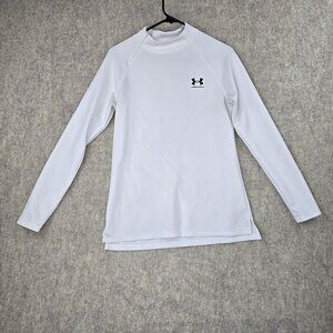 Under Armour ColdGear Long Sleeve Shirt M White Fitted